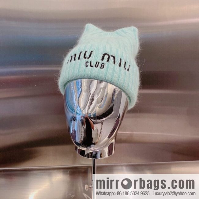 Miumiu 2022 autumn and winter new knitted wool hat