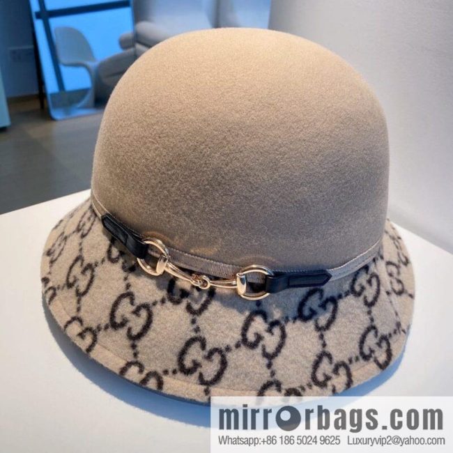 Gucci Gucci 2022 autumn and winter new woolen basin hat