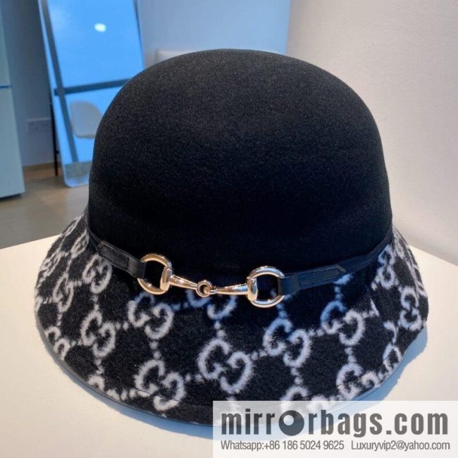 Gucci Gucci 2022 autumn and winter new woolen basin hat
