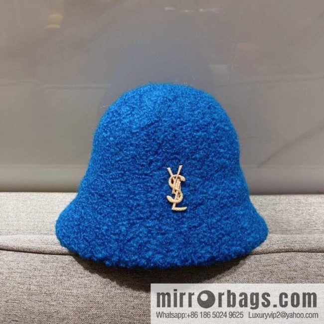 YSL Saint Laurent lamb wool bucket hat bucket hat