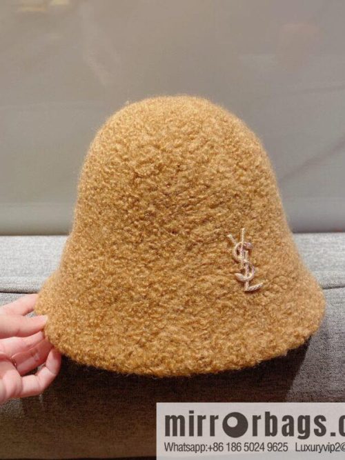 YSL Saint Laurent lamb wool bucket hat bucket hat