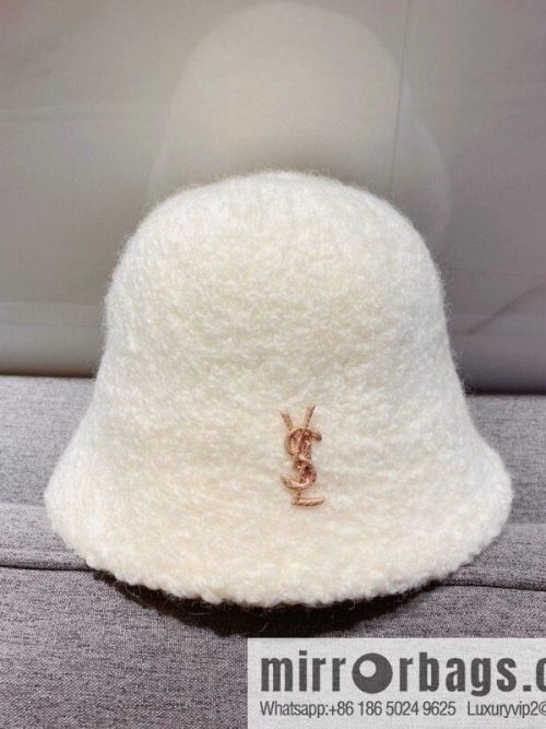 YSL Saint Laurent lamb wool bucket hat bucket hat