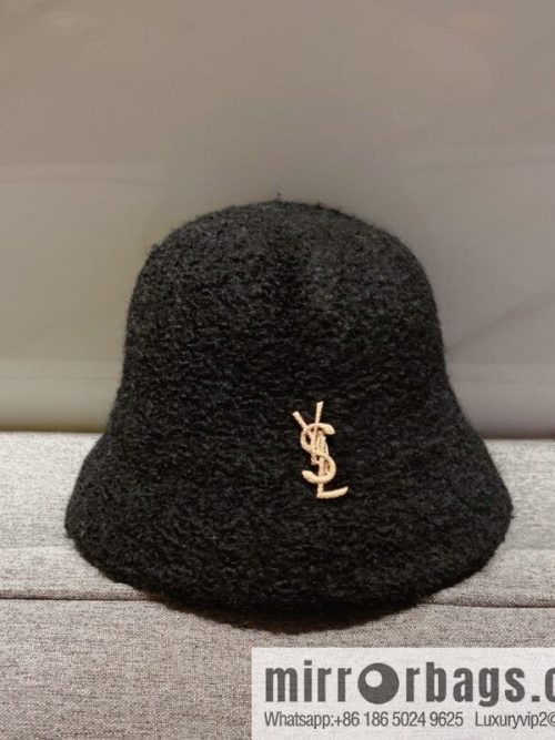 YSL Saint Laurent lamb wool bucket hat bucket hat