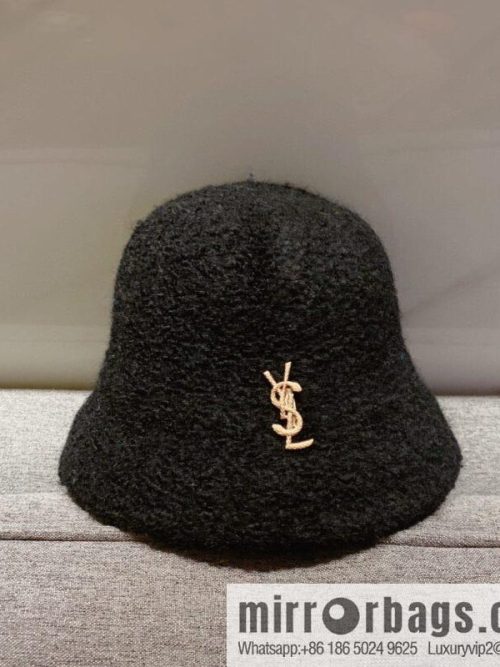 YSL Saint Laurent lamb wool bucket hat bucket hat