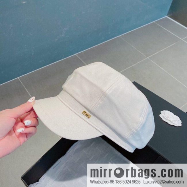 Miumiu Miu 2022 autumn and winter new octagonal hat