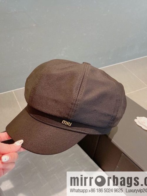 Miumiu Miu 2022 autumn and winter new octagonal hat