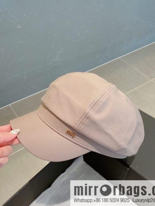 Miumiu Miu 2022 autumn and winter new octagonal hat