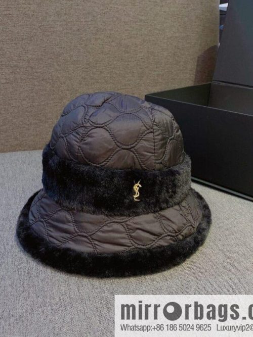 YSL Saint Laurent air cotton bucket hat