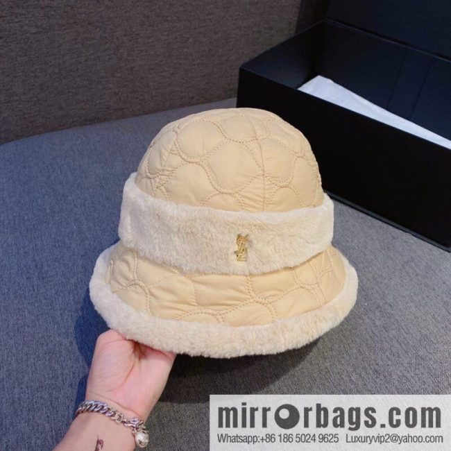 YSL Saint Laurent air cotton bucket hat