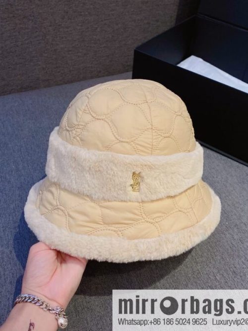 YSL Saint Laurent air cotton bucket hat
