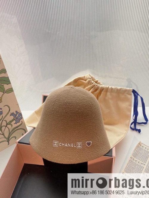 CHANEL Chanel 2022 autumn and winter new wool bucket hat
