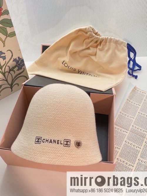 CHANEL Chanel 2022 autumn and winter new wool bucket hat