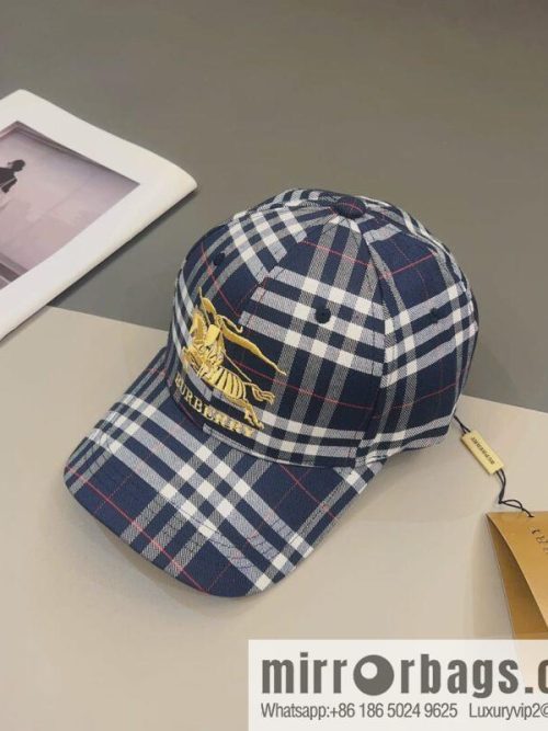 Burberry unisex checked baseball cap