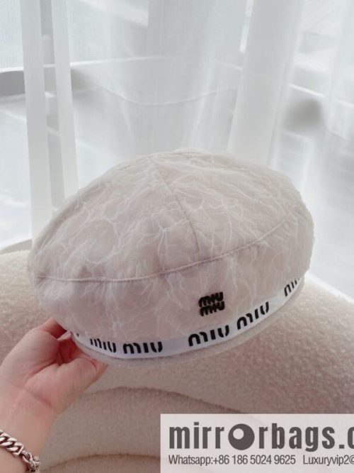 Miumiu autumn mesh fabric beret