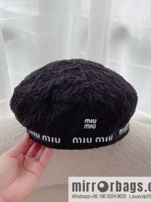 Miumiu autumn mesh fabric beret