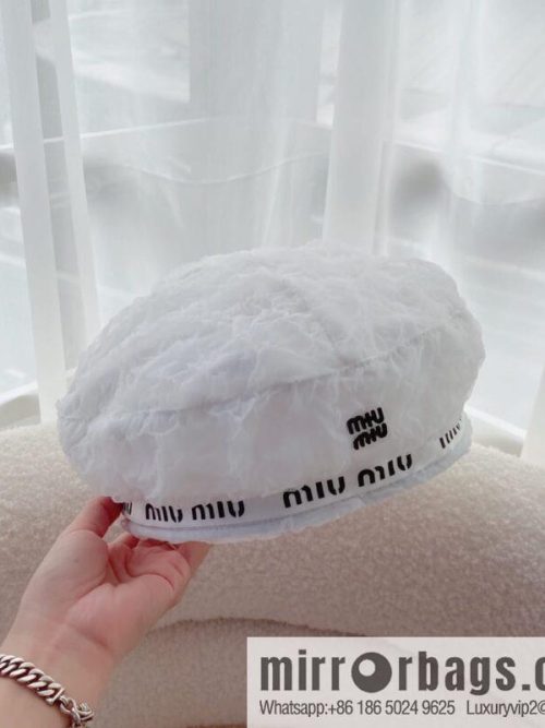 Miumiu autumn mesh fabric beret