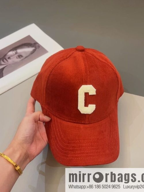 CELINE Corduroy baseball cap