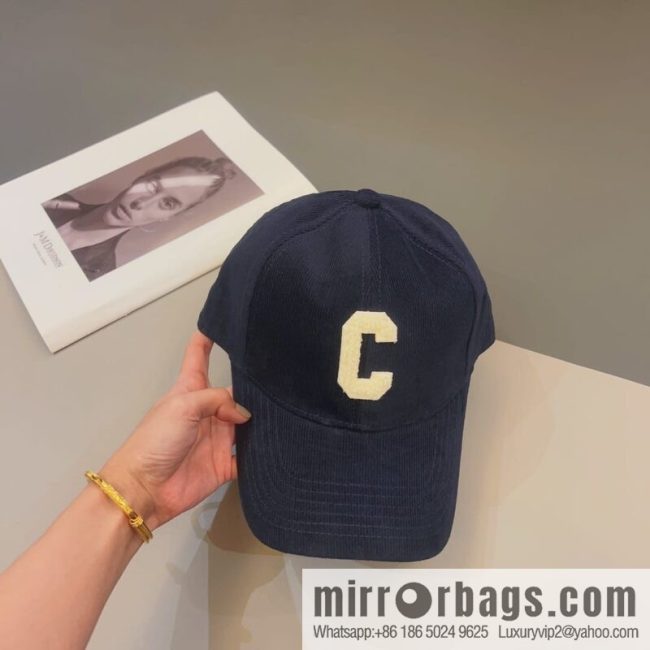 CELINE Corduroy baseball cap
