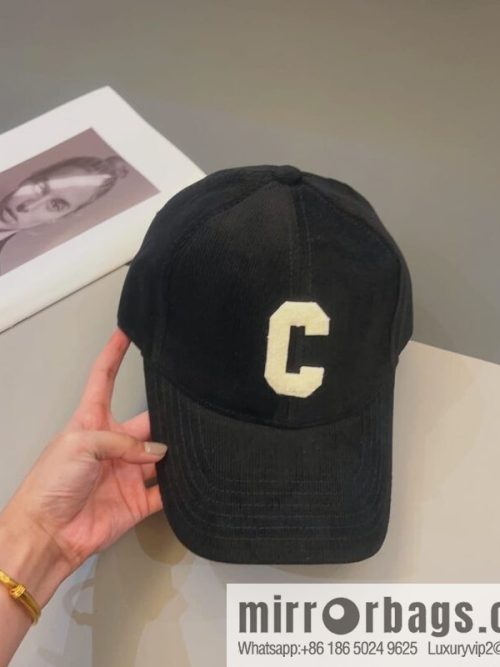 CELINE Corduroy baseball cap