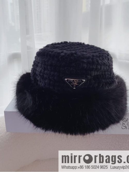 PRADA autumn and winter warm bucket hat
