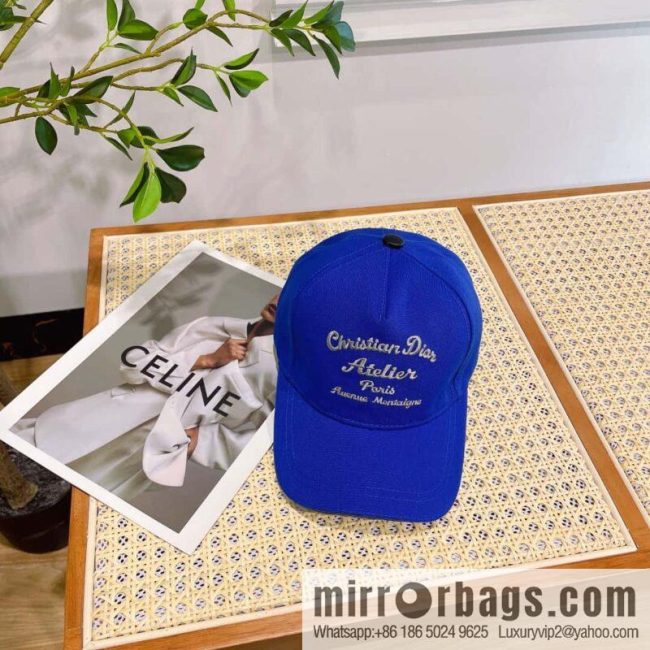 Dior 2023 new walking embroidered baseball cap