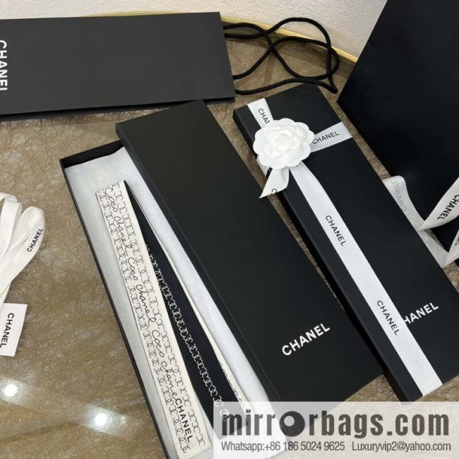 CHANEL Chanel camellia jacquard fabric 100% silk headband