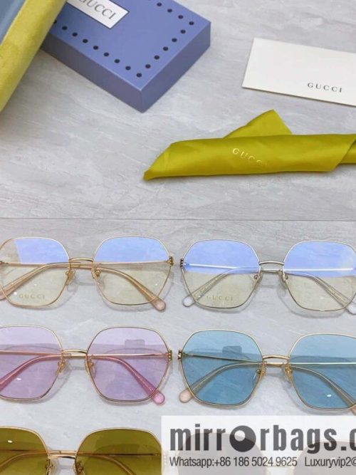 GUCCI Gucci\'s new retro gold silk simple sunglasses sunglasses