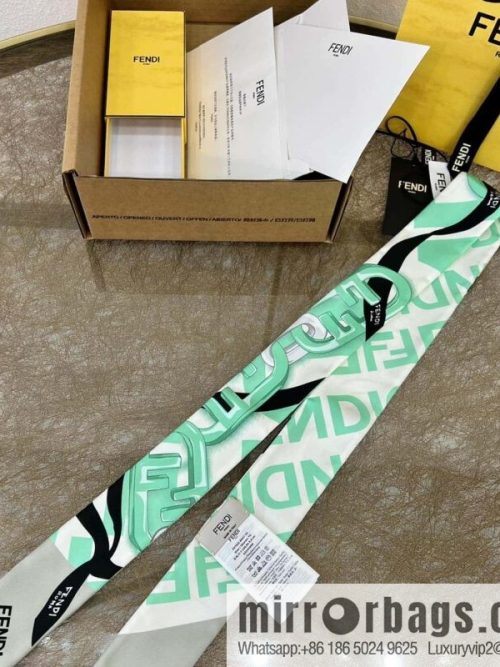 Fendi \"wrappy\" 100% silk ribbon