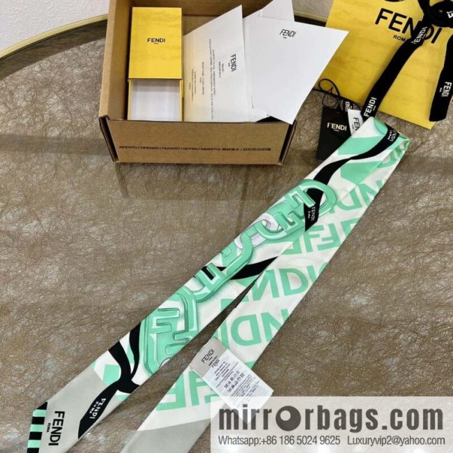 Fendi \"wrappy\" 100% silk ribbon