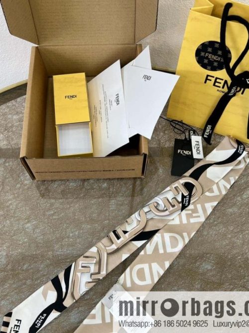 Fendi \"wrappy\" 100% silk ribbon