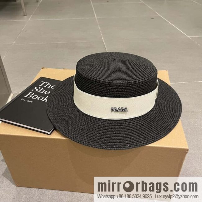 Prada new flat top top hat