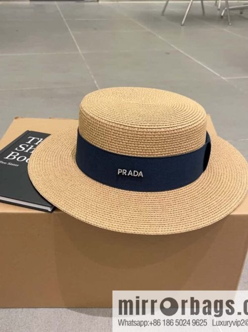 Prada new flat top top hat