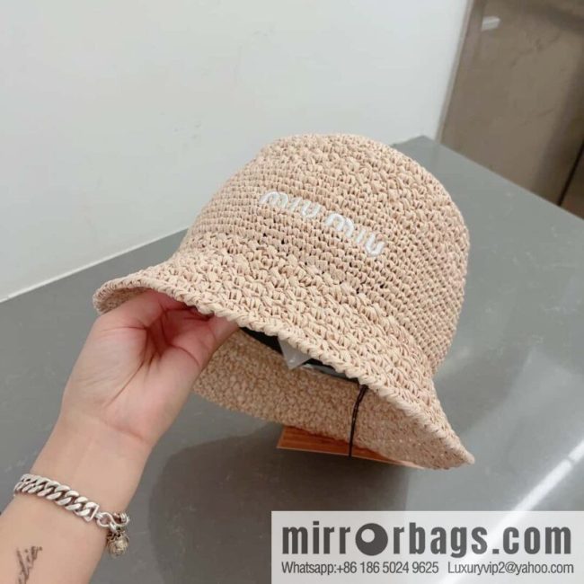 MIUMIU Miu Miu 2023 New Lafite Straw Hat