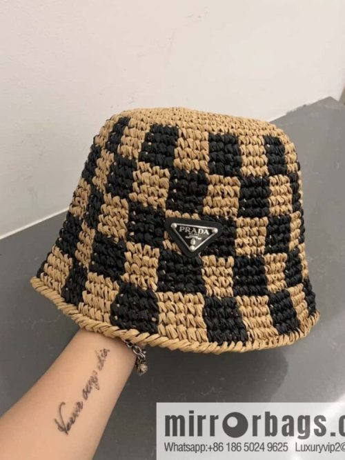 PRADA hand crocheted bucket hat