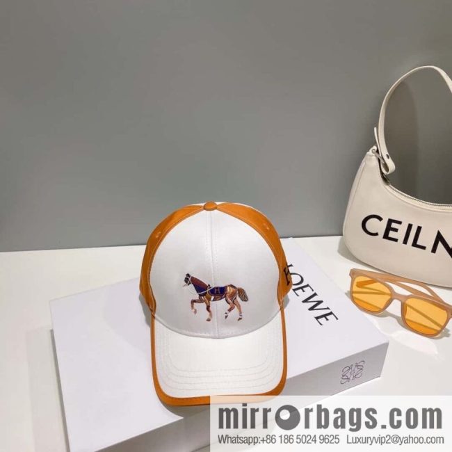Hermes Hermes color matching H latest original baseball cap