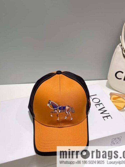 Hermes Hermes color matching H latest original baseball cap