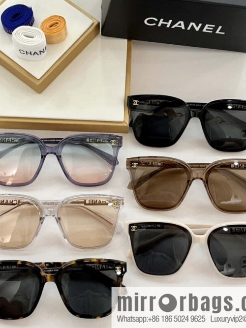 CHANEL Chanel temple logo letter women\'s sunglasses