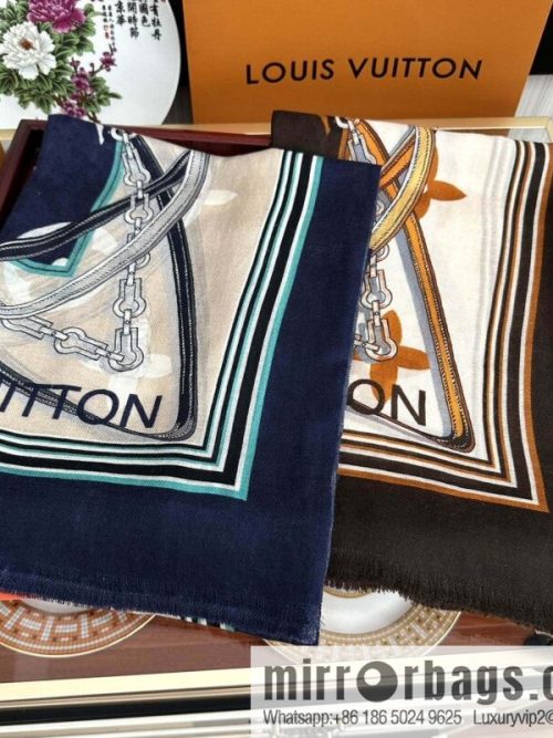 LV Louis Vuitton Double Sided 300 Ring Fleece Long Towel
