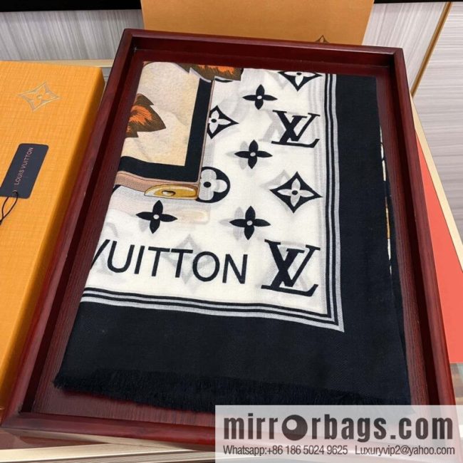 LV Louis Vuitton double-sided ring velvet long towel - Image 2