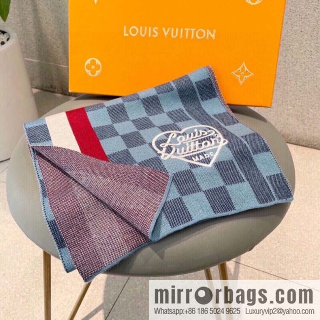 LV Louis Vuitton Couple 100% Imported Knitted Cashmere Scarf - Image 4