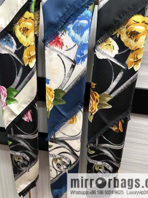 Dior City Garden 100% Top Twill Silk Square Towel