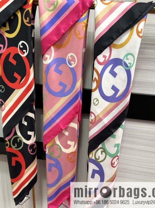 GUCCI Gucci 100% Top Twill Silk Scarf
