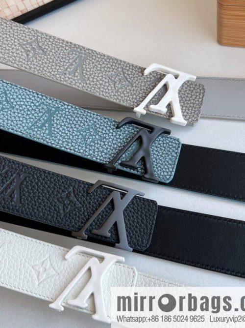LV/Louis Vuitton Shape MNG Climbing Double Sided Belt 40mm