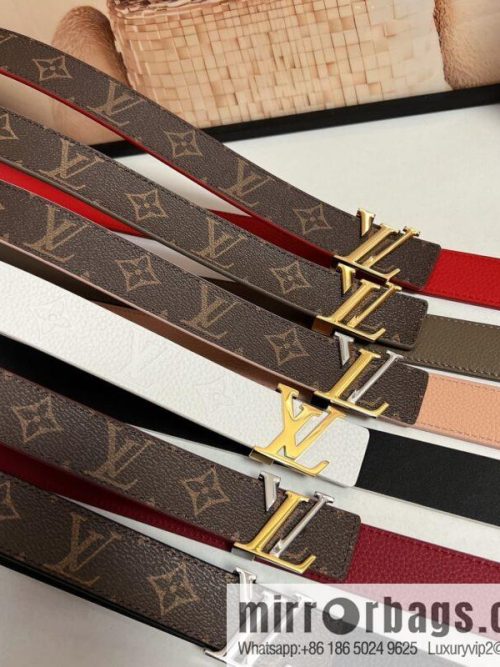 Louis Vuitton, women\'s double-sided belt 30mm
