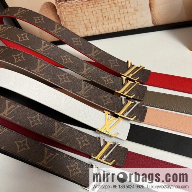 Louis Vuitton, women\'s double-sided belt 30mm