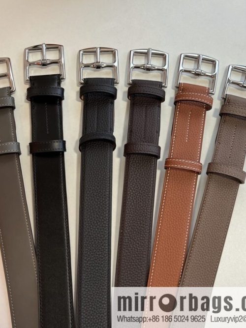 HERMES/Hermès, stylish and comfortable pin buckle cowhide belt 35mm