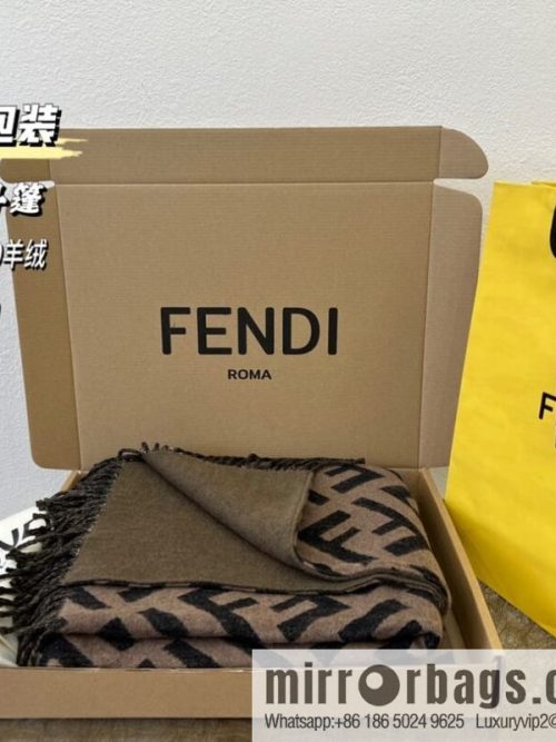 FENDI Fendi cashmere and wool blend double-sided cape FXX715