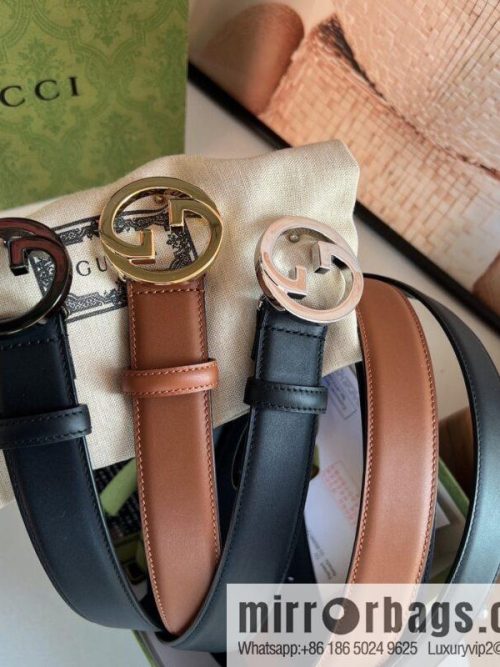 Gucci Gucci Blondie series narrow version 3.0cm women\'s belt
