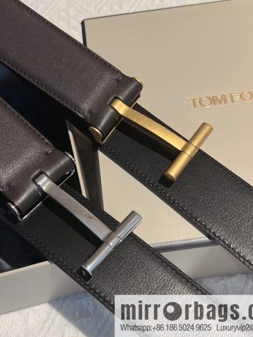 TOMFORD Tom Ford Men\'s T-Buckle Double-Sided Belt 4.0cm