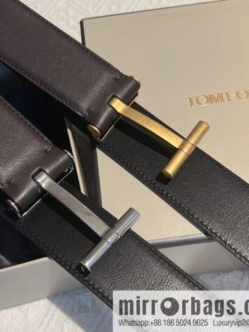 TOMFORD Tom Ford Men\'s T-Buckle Double-Sided Belt 4.0cm